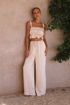 Paradise Ready Sleeveless Wide-Leg Two-Piece Set