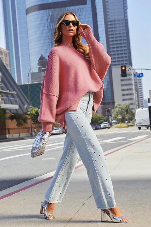 Call On Me Long Sleeve Knit Sweater