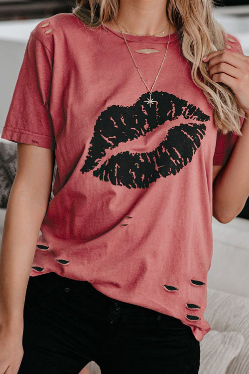 Only For You Graphic Short Sleeve Top