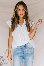 Move With Ease Lace Short Sleeve Top