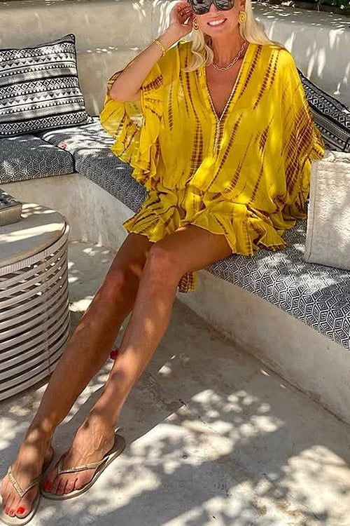 My Beloved Day Ruffled Mini Dress