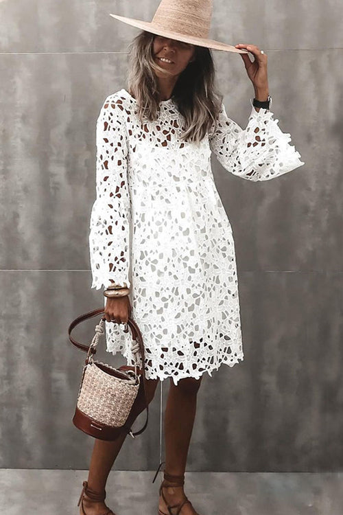 Worldly Escape Lace Two-Piece Mini Dress