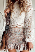 Bold Moment White Lace Top