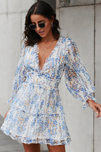 Affection is Life Ruffled Printed Mini Dress