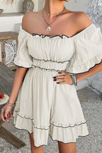 Close to Your Heart Ruffled Mini Dress