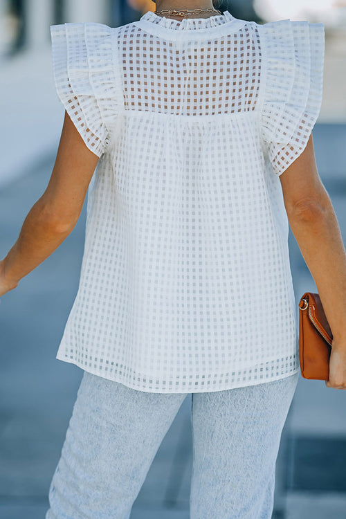 Your Time To Shine Chiffon Short Sleeve Top