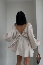 Mood So Delightful V-neck Long Sleeve Mini Dress - 7 Colors