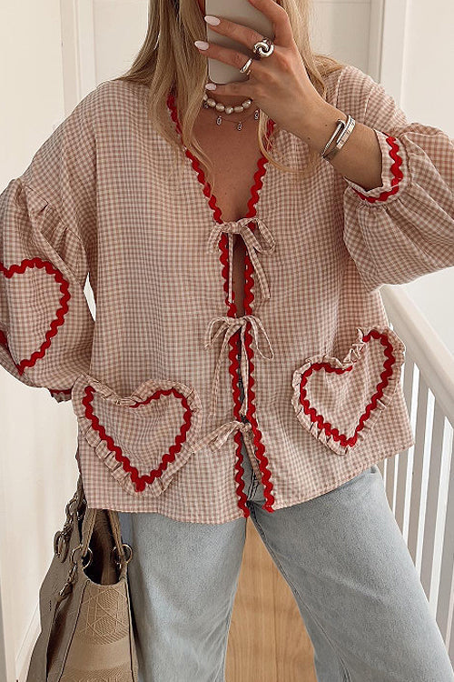 Uniquely You Tie-Front Gingham Top - 10 Colors