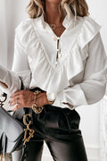Charming Wishes Dotted Ruffle Top