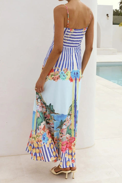 My Romantic Tale Printed Maxi Dress