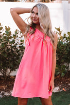 Save Your Affection One Shoulder Sleeveless Mini Dress