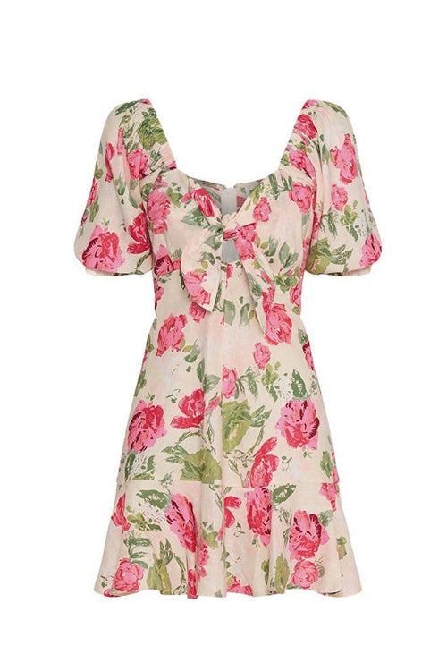 Enduring Romance Rose Print Mini Dress