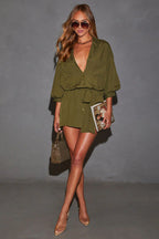 Cute and Delightful Short Sleeve Shirt Mini Dress