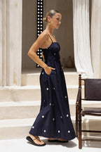 Elegant Admiration Polka Dots Maxi Dress
