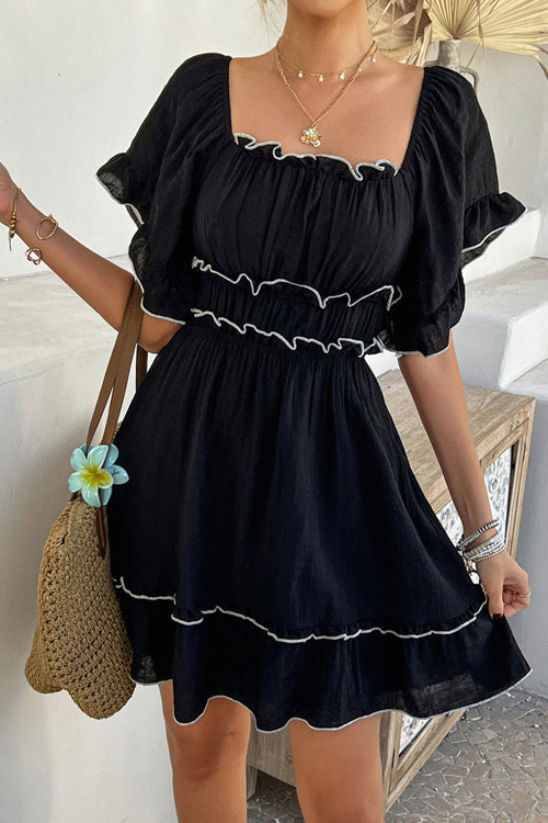 Close to Your Heart Ruffled Mini Dress