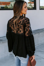 Reverie Lace Embroidery Button Up Top