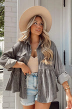 Circle Back Corduroy Babydoll Jacket