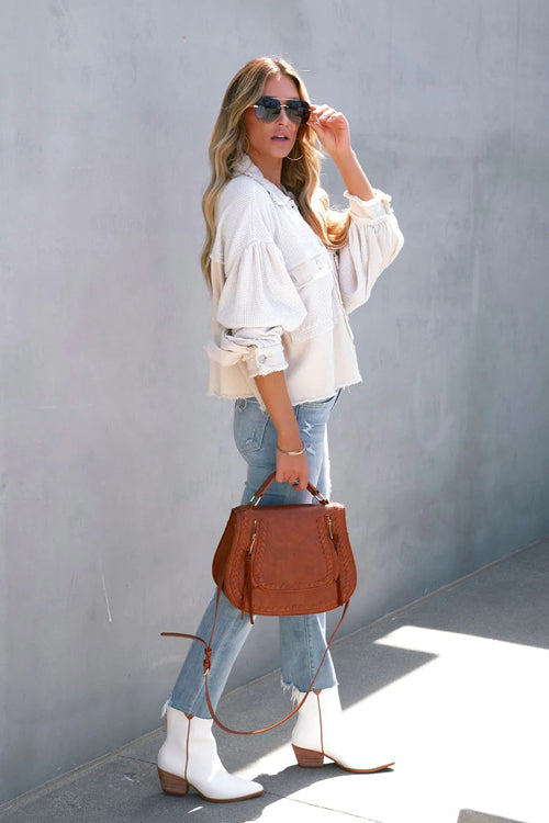 Take A Occasion Pocket Long Sleeve Shacket