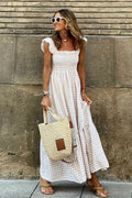 Good Moods Ruffled Babydoll Maxi Dress