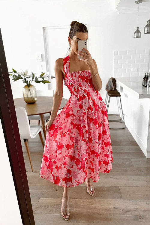 Wrapped In Romance Printed Backless Maxi Dress