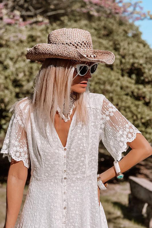 Standout Phenomenon Lace Embroidered Maxi Dress