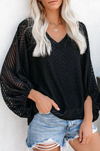 Polished Frills Balloon Sleeve Lace Top