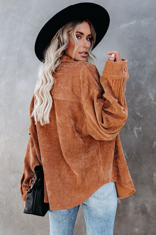 Remember Me Button-Up Pocket Top