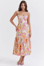 Feels Just Right Floral Print Midi Dress