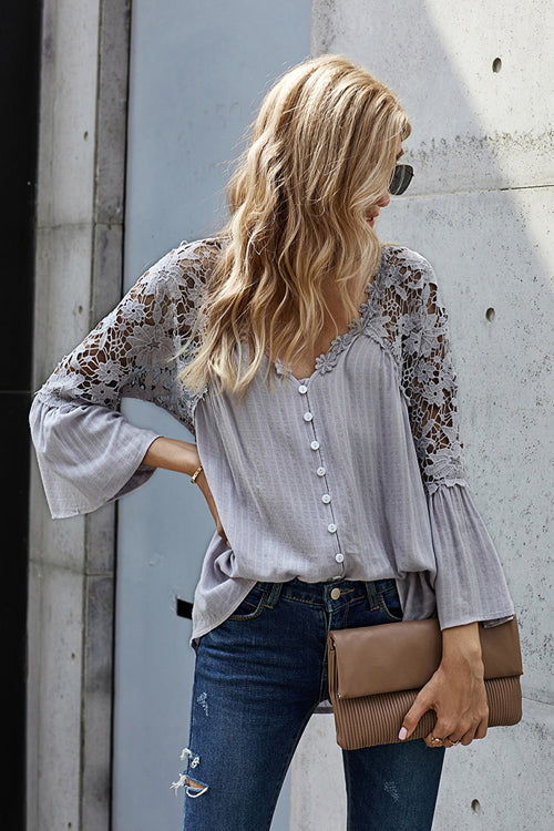 Enchanted Evening Lace Embroidery Top