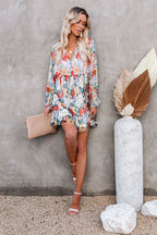 Carefree Living Floral Print Mini Dress