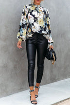 You're Radiant Floral Print Long Sleeve Top