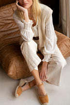 Polished And Genuine Crochet Long Sleeve Top