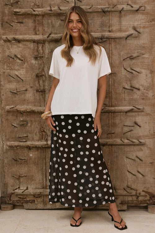 Subtle Charm Chiffon Maxi Skirt