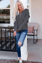 Chase Your Reveries Striped Long Sleeve Top