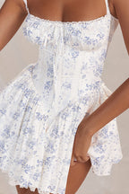 Affection In Your Eyes Lace Print Skater Mini Dress - 9 Colors