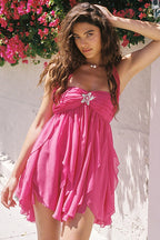 Vaivah Halter Neck Print Mini Dress - 8 Colors