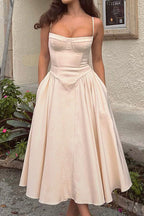 Distinctive Charm Sleeveless Midi Dress