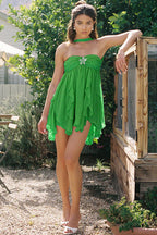 Vaivah Halter Neck Print Mini Dress - 8 Colors