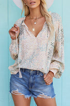 Perfect Outing Floral Print Smocked Top