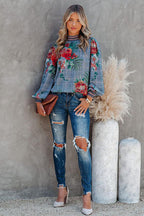 Getaway Reveries Floral Print Smocked Top
