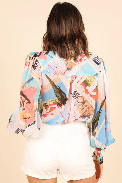 Sunlit Side Of Life Floral Print Long Sleeve Top - 9 Colors