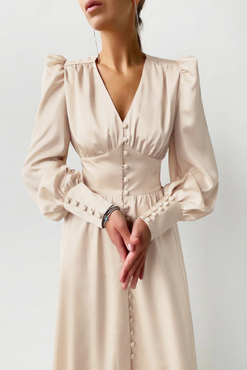 Adorably Flirty Stain Midi Dress