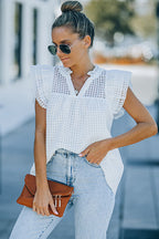 Your Time To Shine Chiffon Short Sleeve Top