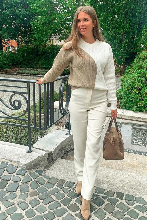 Warm Affection Ribbed Balloon Sleeve Sweater