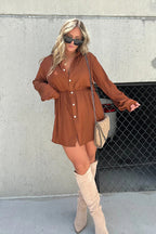 Precious Impression Long Sleeve Romper Dress