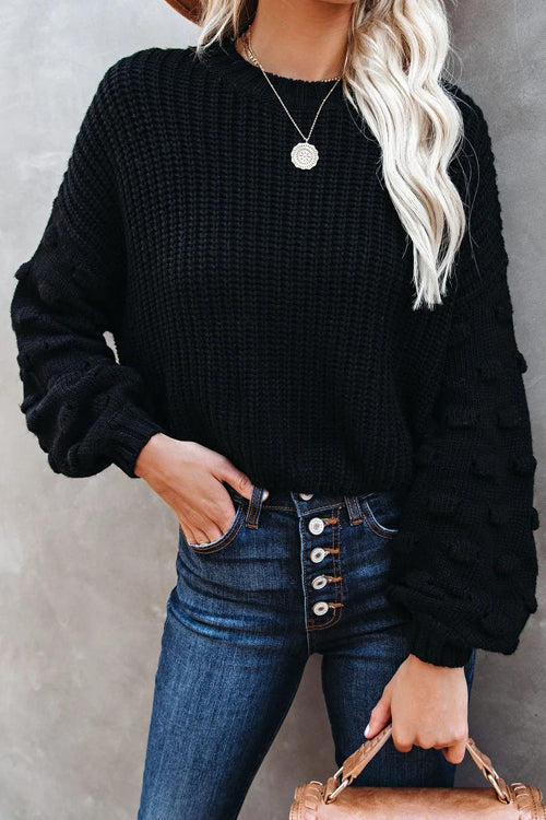 Cozy Charmer Mock Neck Knit Sweater