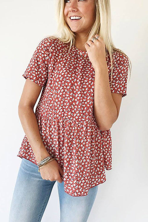 Delightful Surprise Floral Print Tee