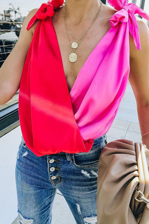 Forever Your Muse Bowknot Sleeveless Top