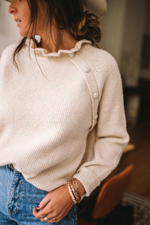 Write Me A Poem Button Up Sweater