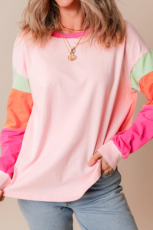 Polished on Repeat Pink Long Sleeve Top